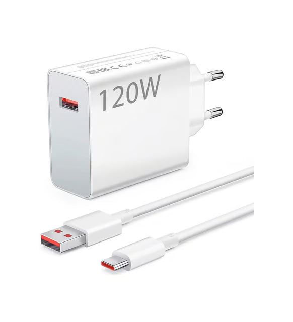 Xiaomi 120W Turbo Hızlı Şarj Cihazı Adaptörü + Kablo Seti ( Xiaomi Türkiye Garantili )