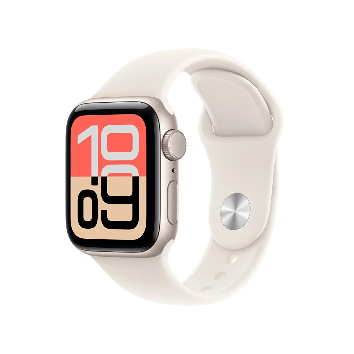 Apple Watch SE 3 GPS 40mm Yıldız Işığı Alüminyum Kasa ve Yıldız Işığı Spor Kordon - S/M