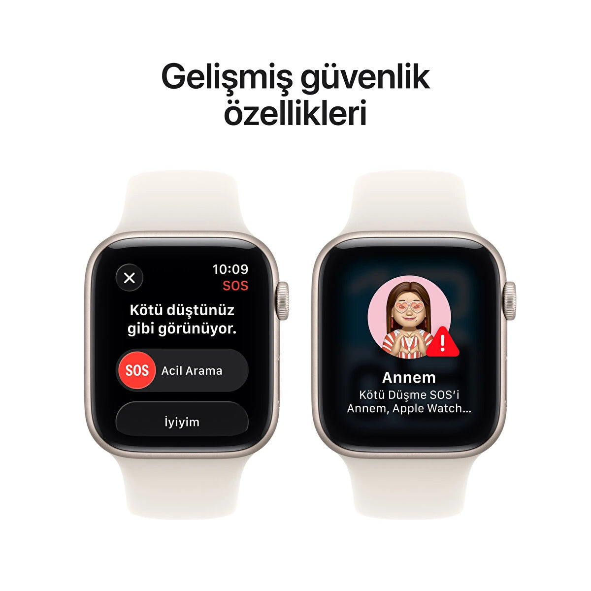 Apple Watch SE 3 GPS 40mm Yıldız Işığı Alüminyum Kasa ve Yıldız Işığı Spor Kordon - S/M