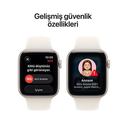 Apple Watch SE 3 GPS 40mm Yıldız Işığı Alüminyum Kasa ve Yıldız Işığı Spor Kordon - S/M