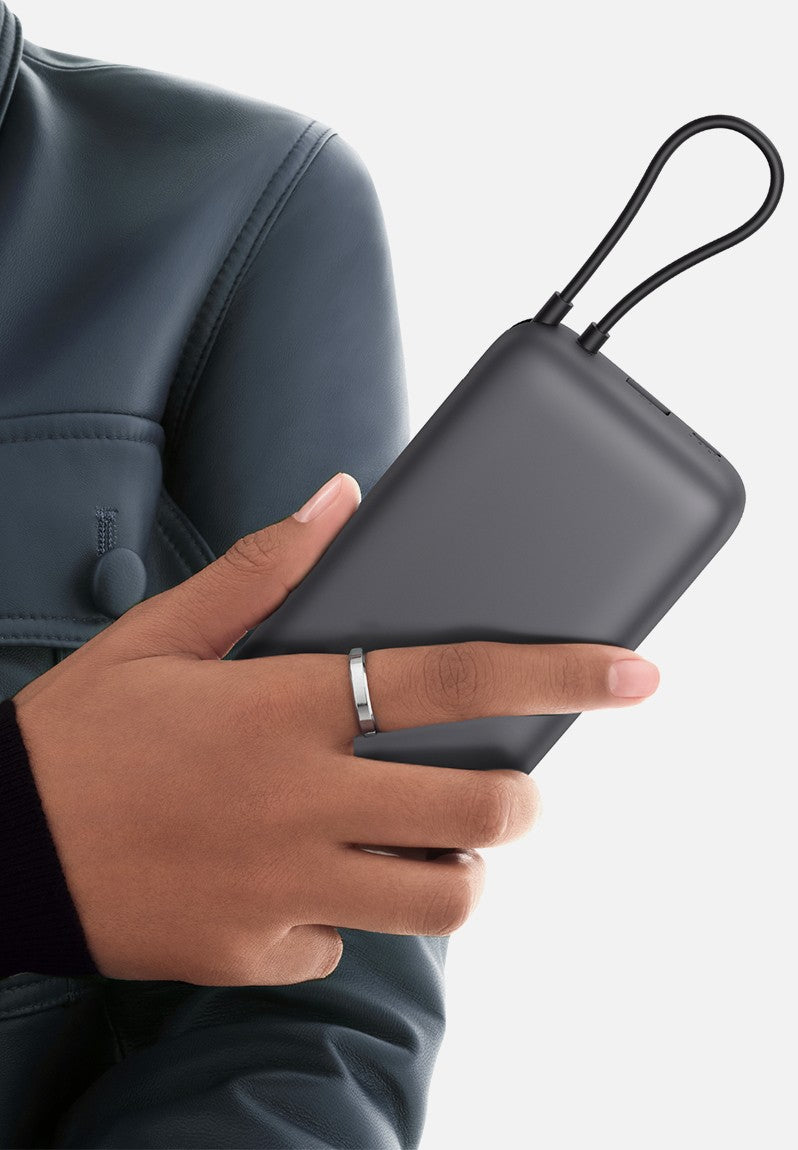 Xiaomi Power Bank 20000mAh (Integrated Cable) – Light Grey