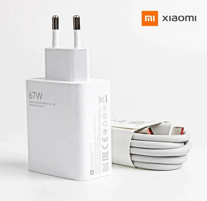 Xiaomi 67W Turbo Hızlı Şarj Cihazı Adaptör + Kablo Seti ( Xiaomi Türkiye Garantili )
